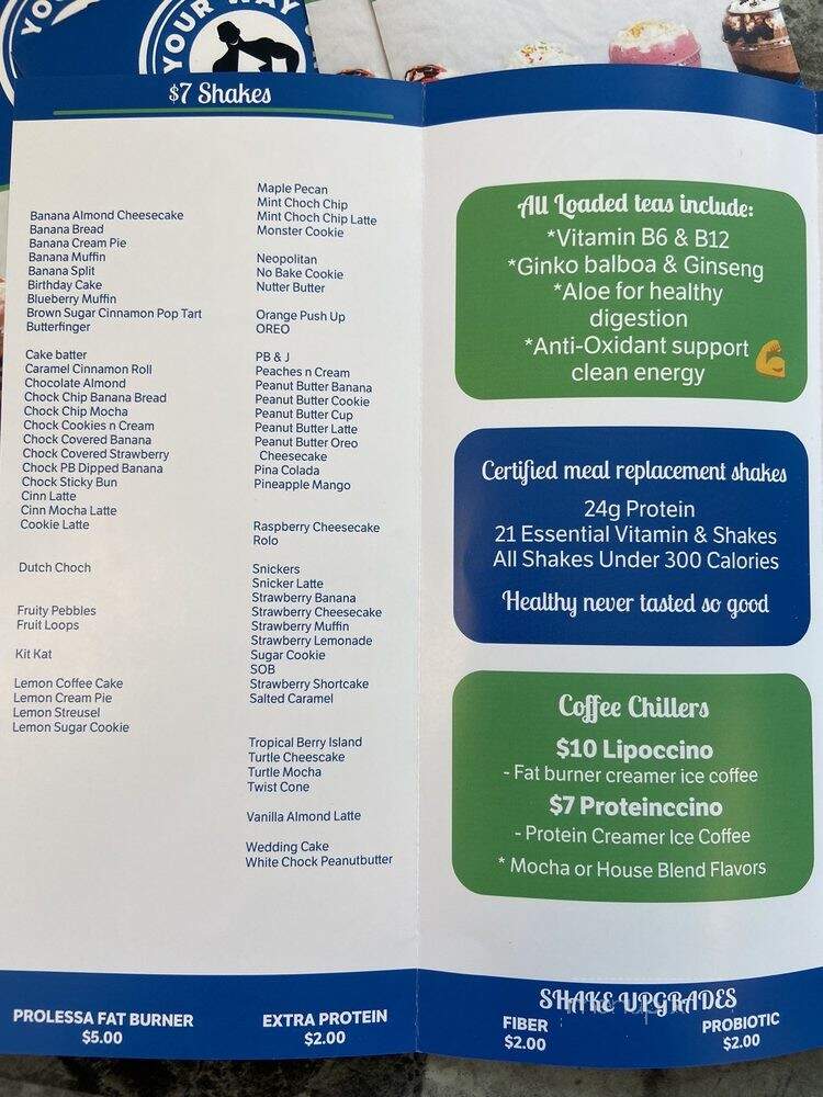 Your Way Nutrition - Lacey, WA menu_pic