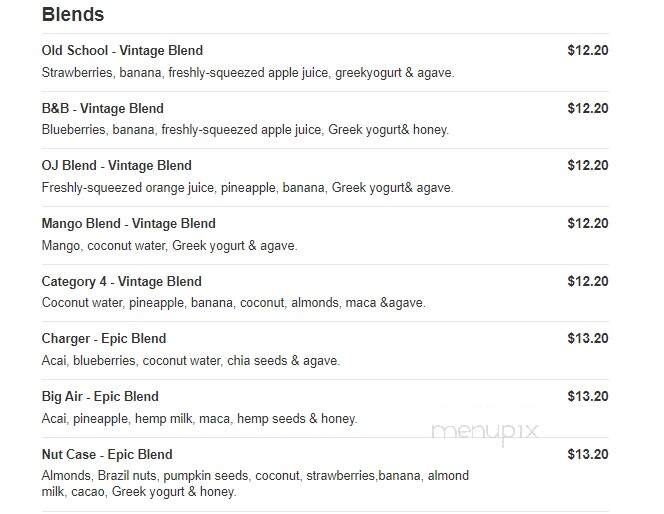 Qwench Juice Bar & DRNK Coffee + Tea - Windsor Hills, CA menu_pic