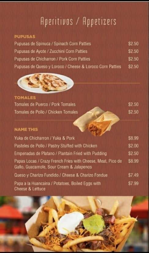 La Casa Blanca - Grantville, PA menu_pic