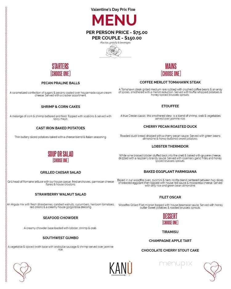 Kanu - Old Town, ME menu_pic