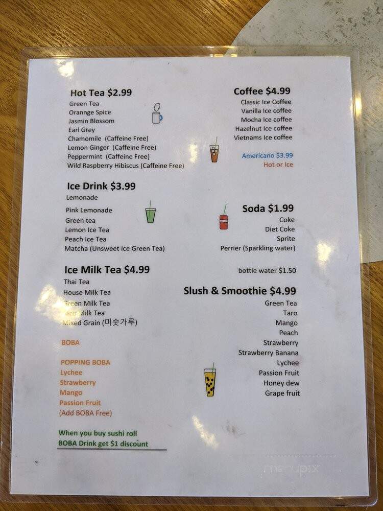 Coco Sushi & Roll - Torrance, CA menu_pic
