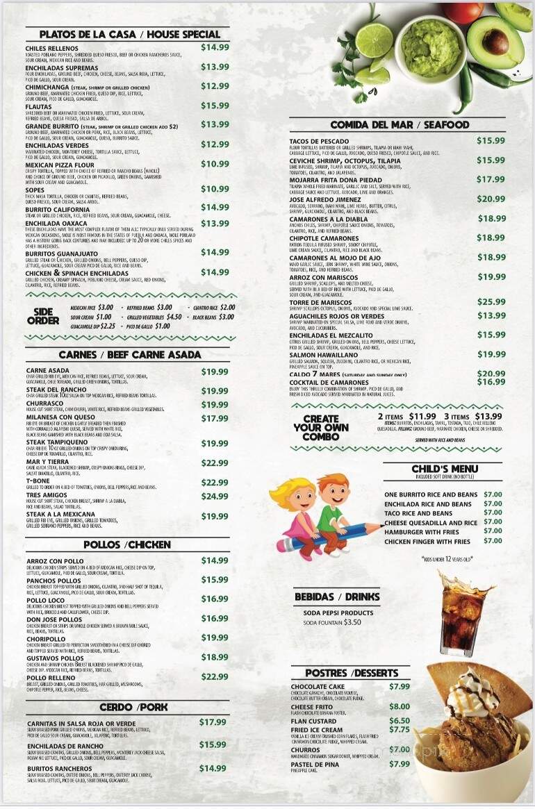 El Mezcalito Mexican Grill - Palm Bay, FL menu_pic