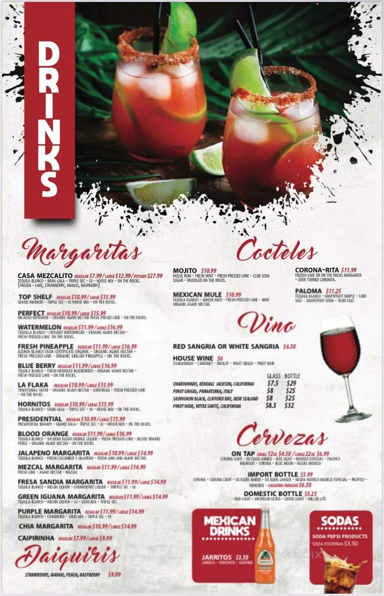 El Mezcalito Mexican Grill - Palm Bay, FL menu_pic