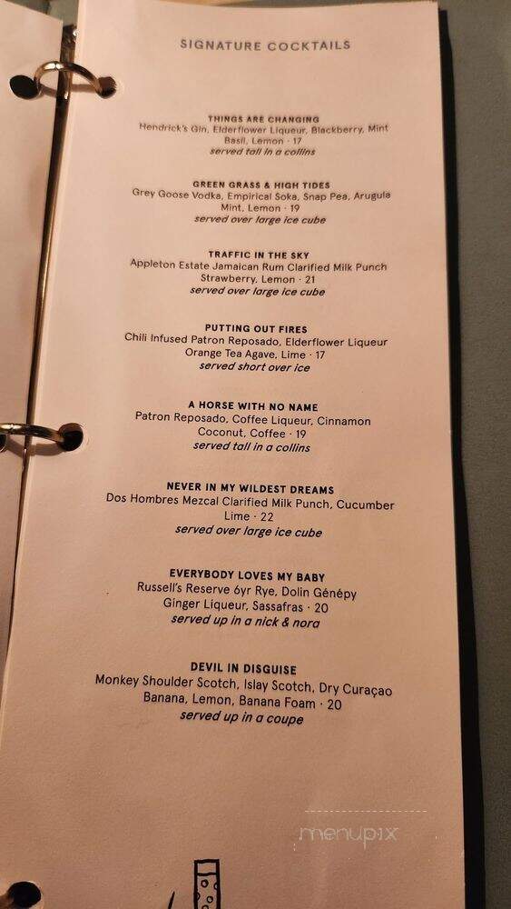 The Bungalow Kitchen - Tiburon, CA menu_pic