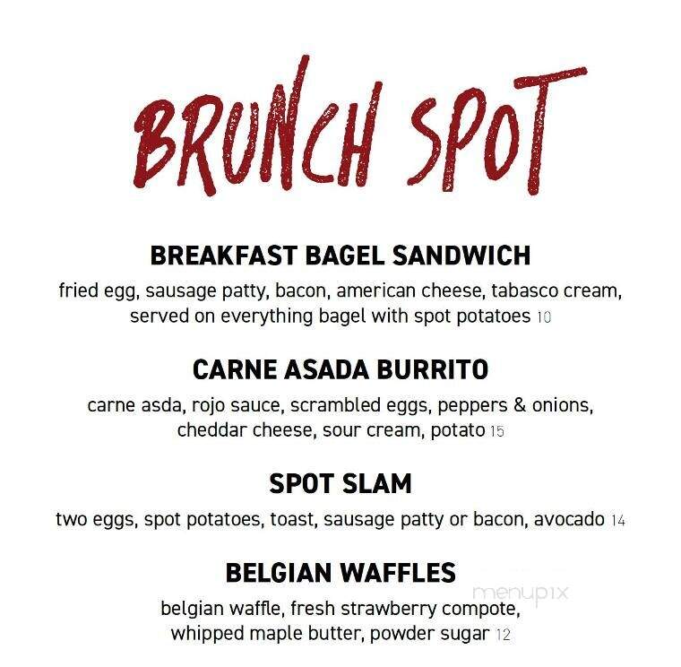 The Spot Neighborhood Grill - Scottsdale, AZ menu_pic