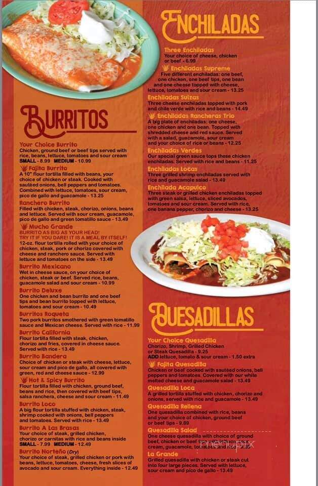 El Agave Mexican Grill and Bar - Grand Rapids, MI menu_pic