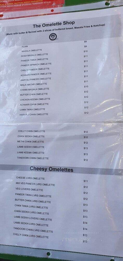 Paranthe Wali Gali - Brampton, ON menu_pic