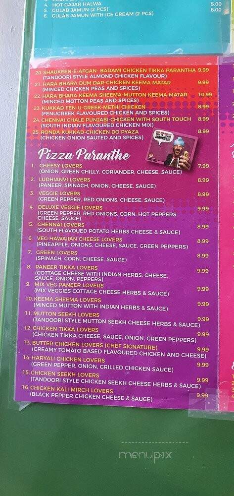 Paranthe Wali Gali - Brampton, ON menu_pic