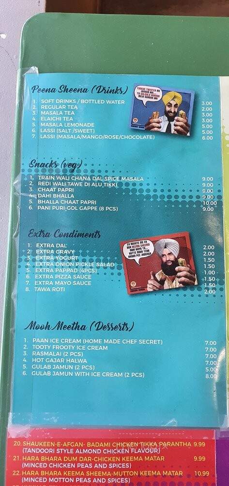 Paranthe Wali Gali - Brampton, ON menu_pic