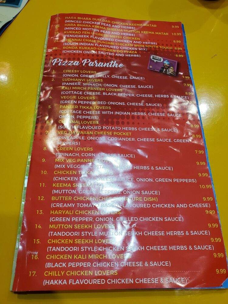 Paranthe Wali Gali - Brampton, ON menu_pic
