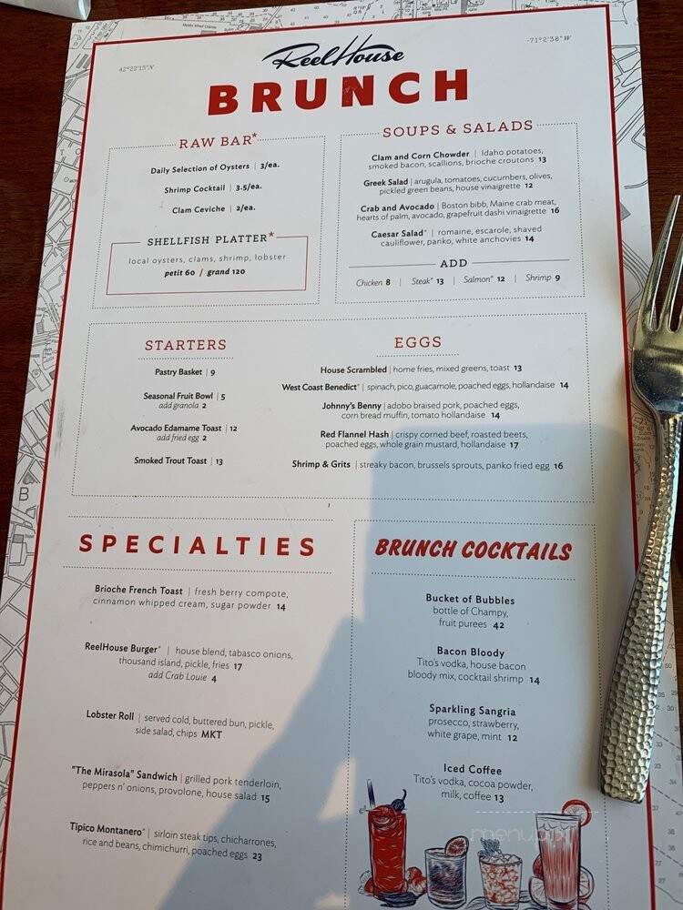 ReelHouse Marina Bay - Quincy, MA menu_pic