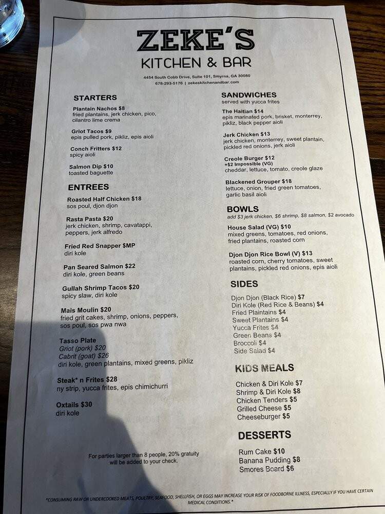 Zeke's Kitchen & Bar - Smyrna, GA