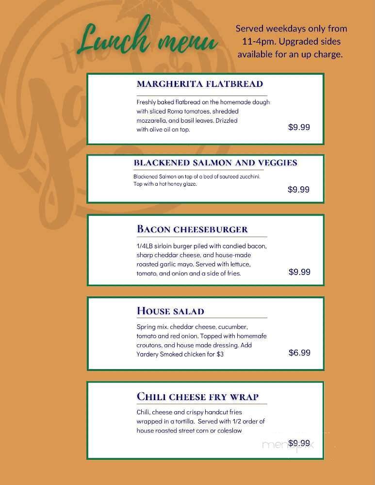 The Yardery - Sanford, FL menu_pic