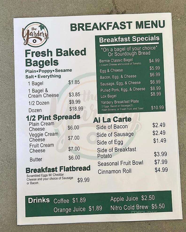 The Yardery - Sanford, FL menu_pic