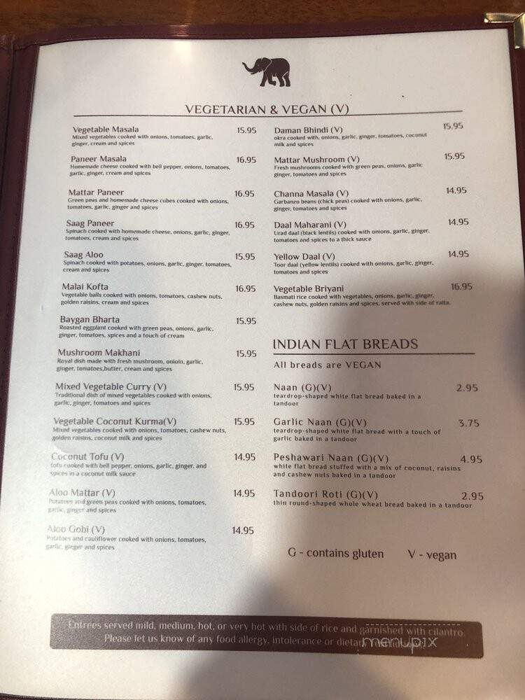 Red Fort Cuisine of India - Layton, UT menu_pic