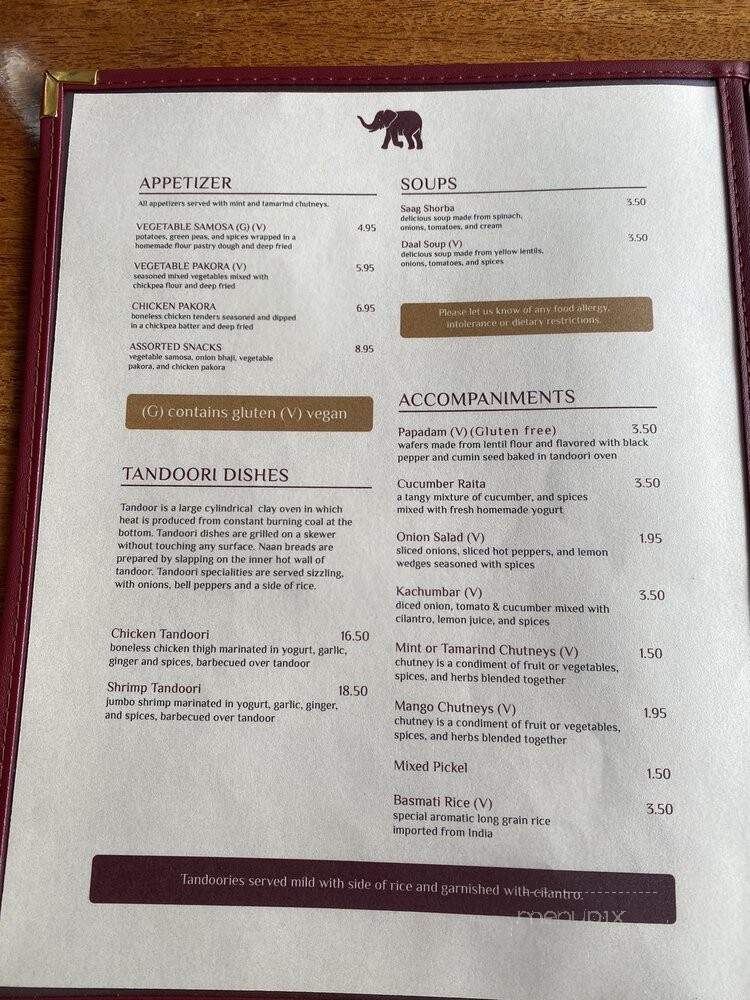 Red Fort Cuisine of India - Layton, UT menu_pic