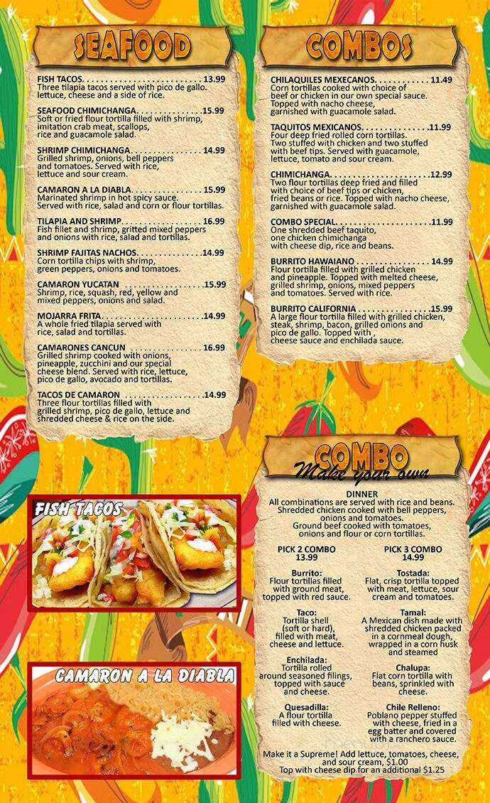 El Loro Mexican Restaurant - Belle Plaine, MN menu_pic