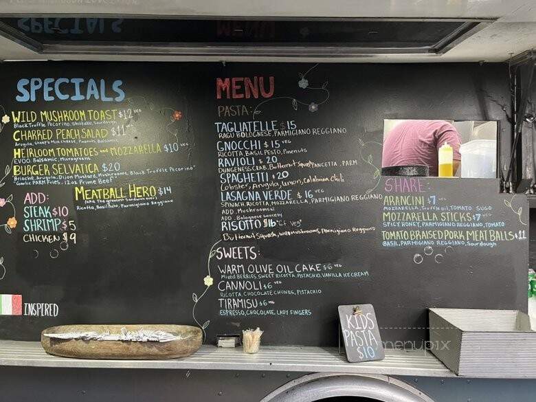 Pasta Selvatica - Los Angeles, CA menu_pic