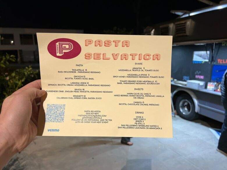 Pasta Selvatica - Los Angeles, CA menu_pic