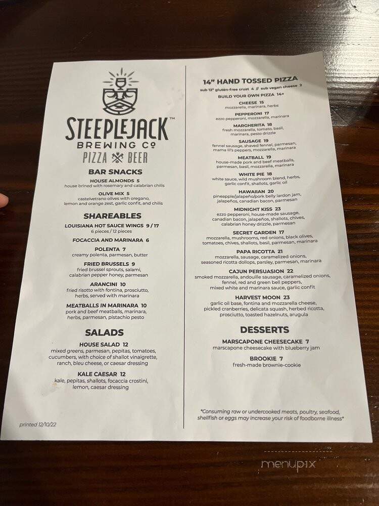 Steeplejack Pizza and Beer - Portland, OR