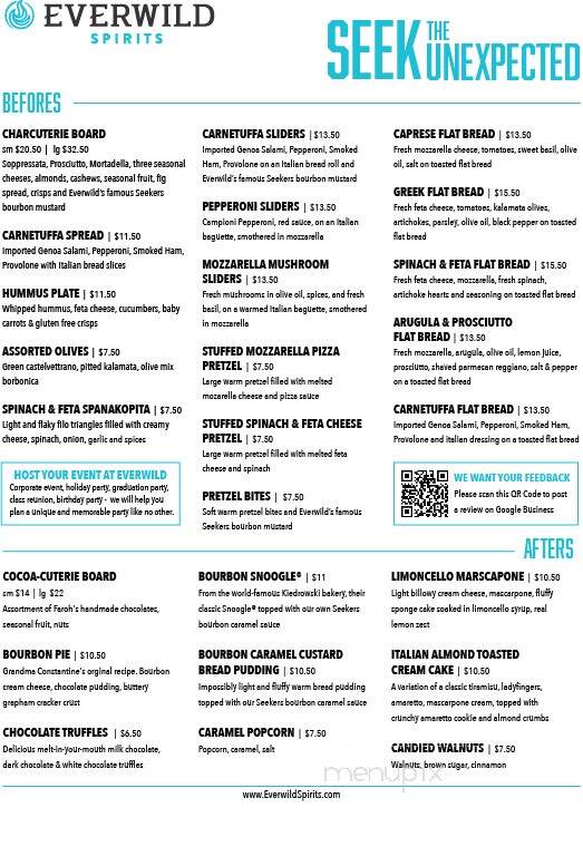 Everwild Spirits - Sandusky, OH menu_pic