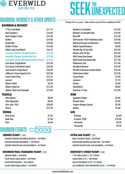 Everwild Spirits - Sandusky, OH menu_pic