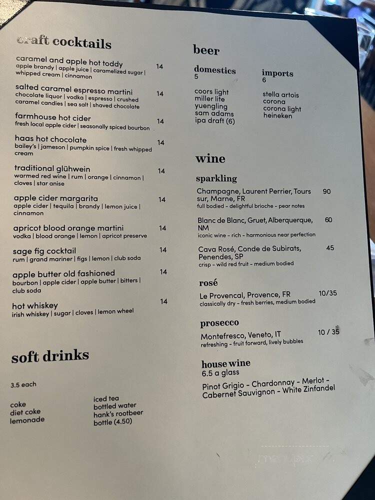 The Fern & Fable - Malvern, PA menu_pic