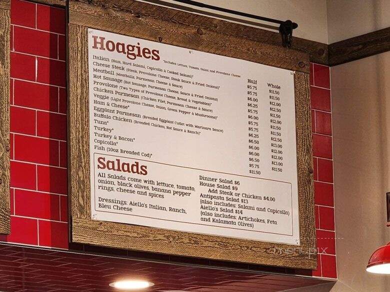 Aiello's Pizza - Allison Park, PA menu_pic