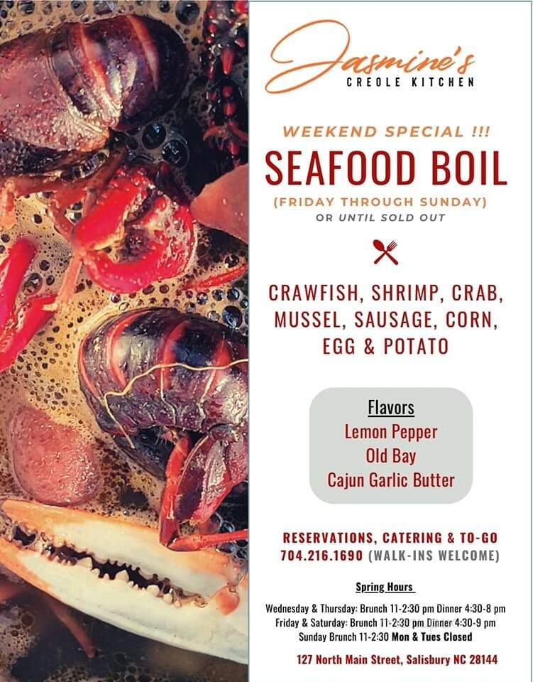 Jasmine's Creole Kitchen - Salisbury, NC menu_pic