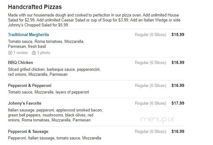 Johnny Carino's Italian - Columbus, IN menu_pic