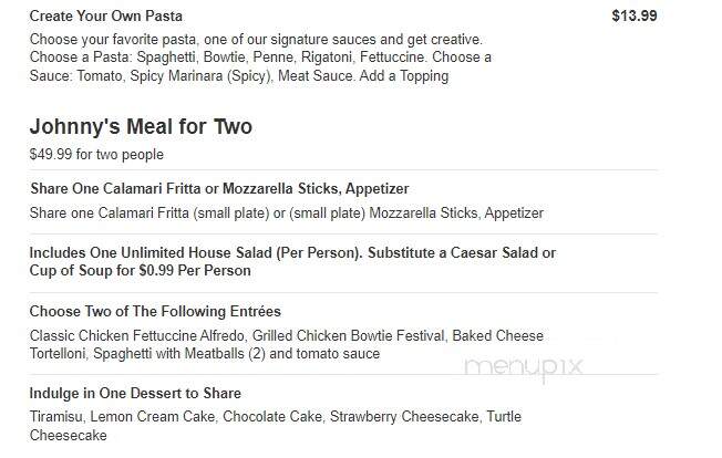 Johnny Carino's Italian - Columbus, IN menu_pic