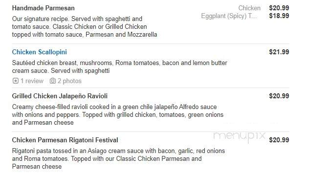Johnny Carino's Italian - Columbus, IN menu_pic