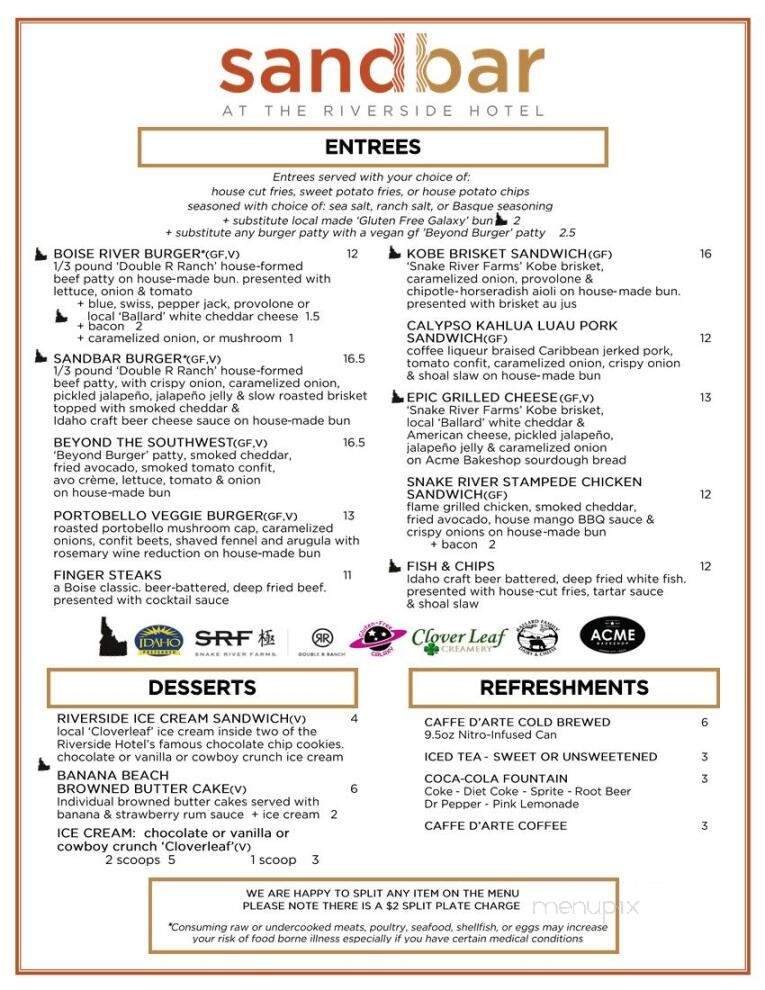 Riverside Grill - Boise, ID menu_pic