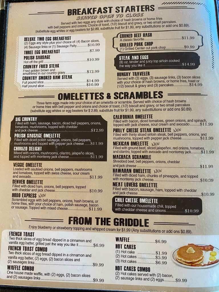 Phebie's Cafe - Lancaster, CA menu_pic