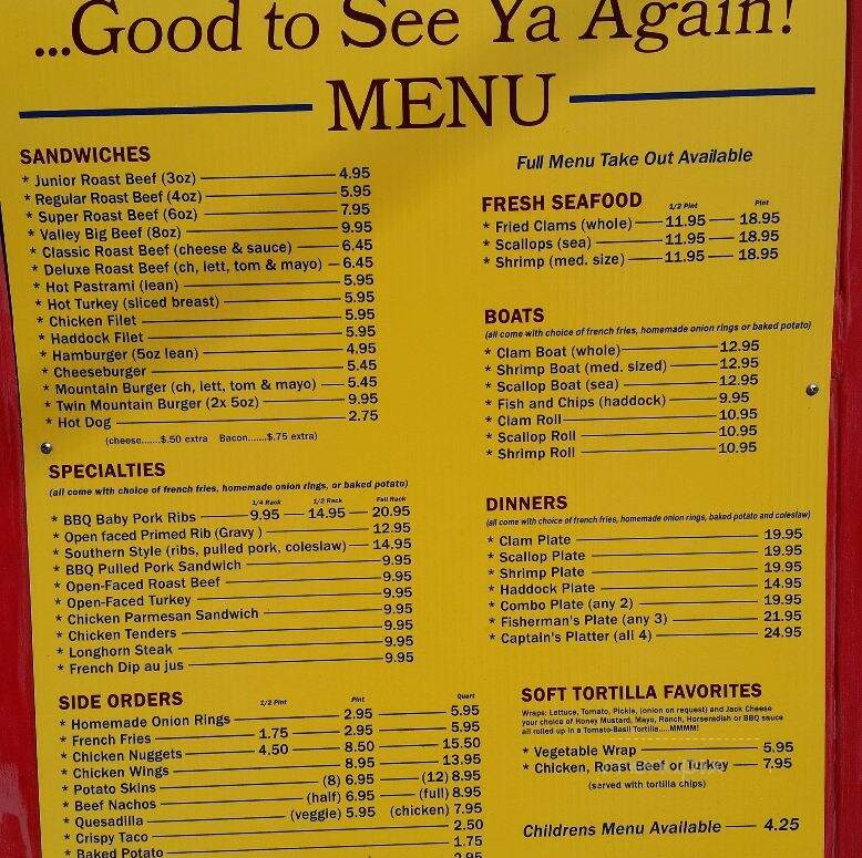 Beef & Ski - North Conway, NH menu_pic