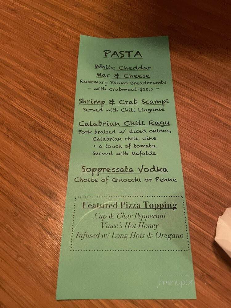Tacconelli's Pizzeria - Maple Shade, NJ menu_pic