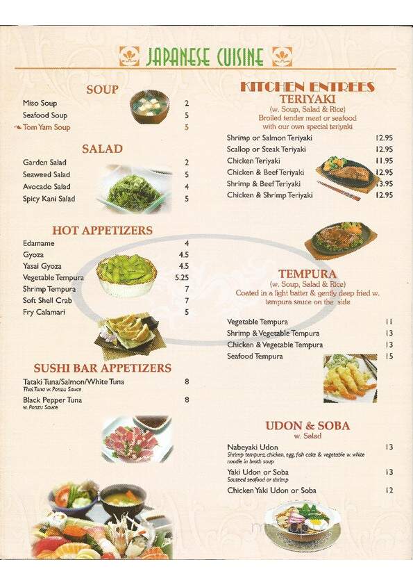 Golden Dragon II - Hartsville, SC menu_pic