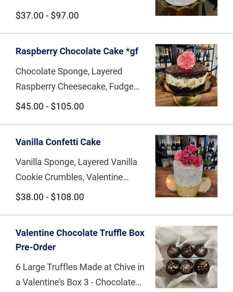 Chive Kitchen - Farmington, MI menu_pic