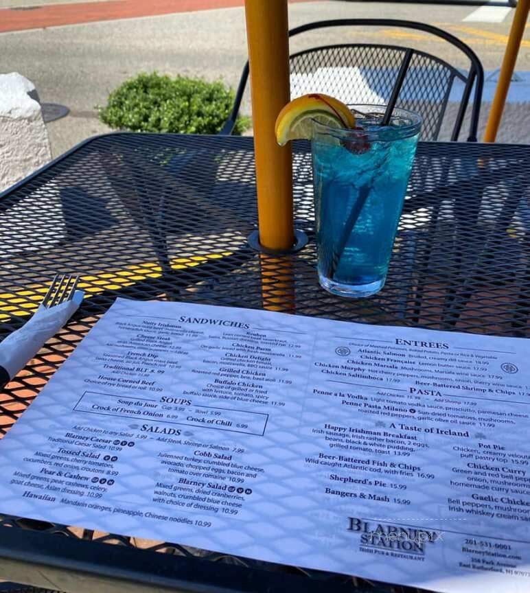 The Blarney Station - East Rutherford, NJ menu_pic