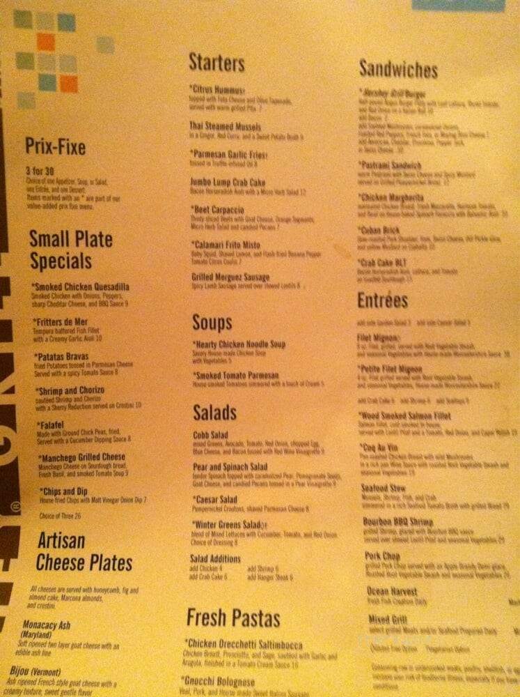 The Hershey Grill at the Hershey Lodge - Hershey, PA menu_pic
