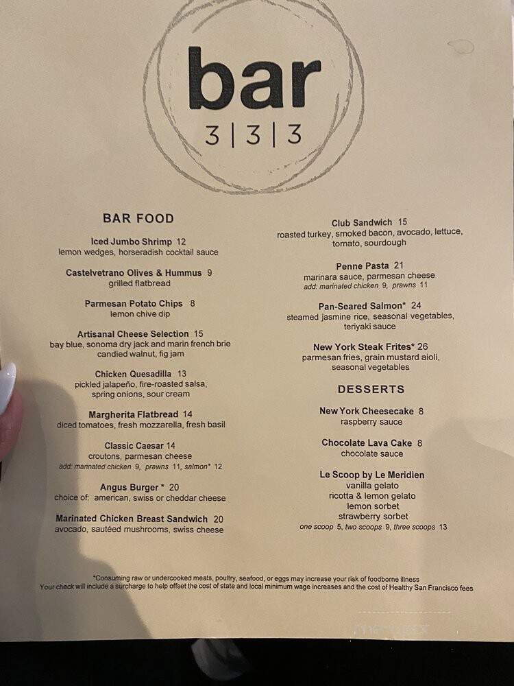 Bar 333 & Bistro - San Francisco, CA