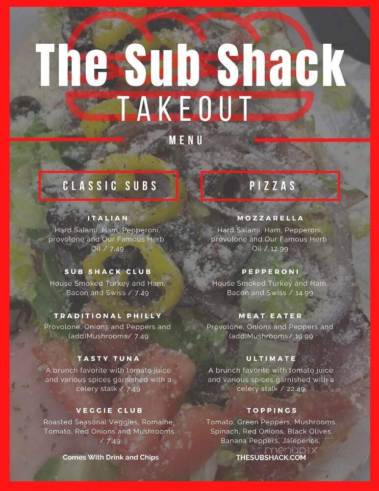 Sub Shack - Apopka, FL menu_pic
