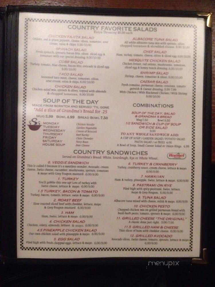 Bistro Restaurant Wine Club - Longview, WA menu_pic