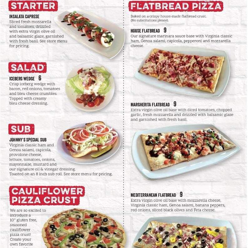 Johnny's New York Style Pizza - West Point, GA menu_pic