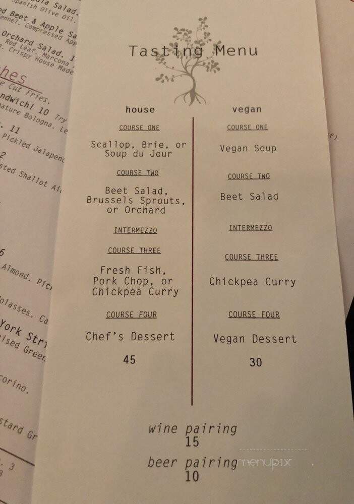 The Root Restaurant Bar - White Lake, MI menu_pic