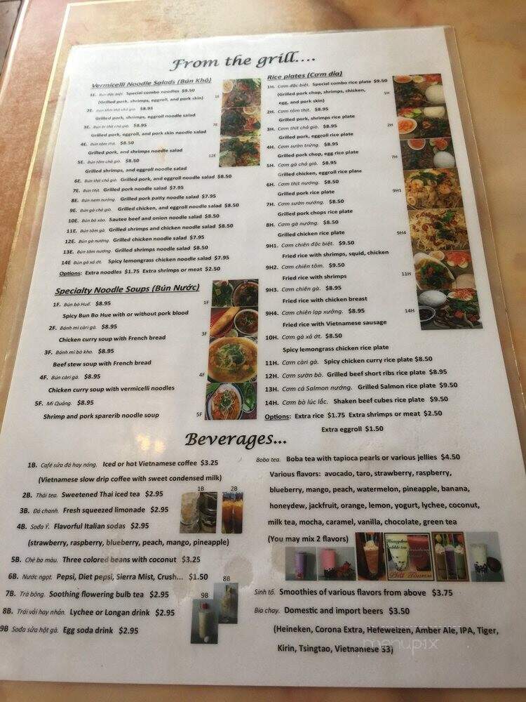Pho Ton - Vancouver, WA menu_pic