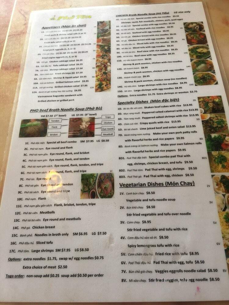 Pho Ton - Vancouver, WA menu_pic