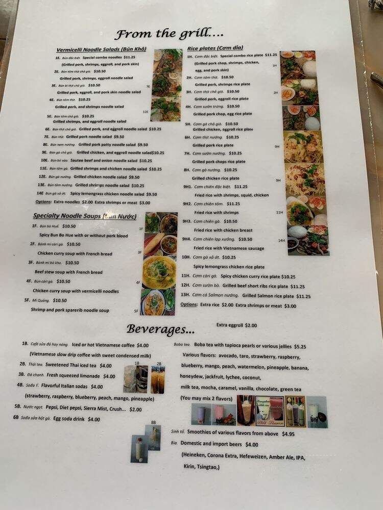 Pho Ton - Vancouver, WA menu_pic