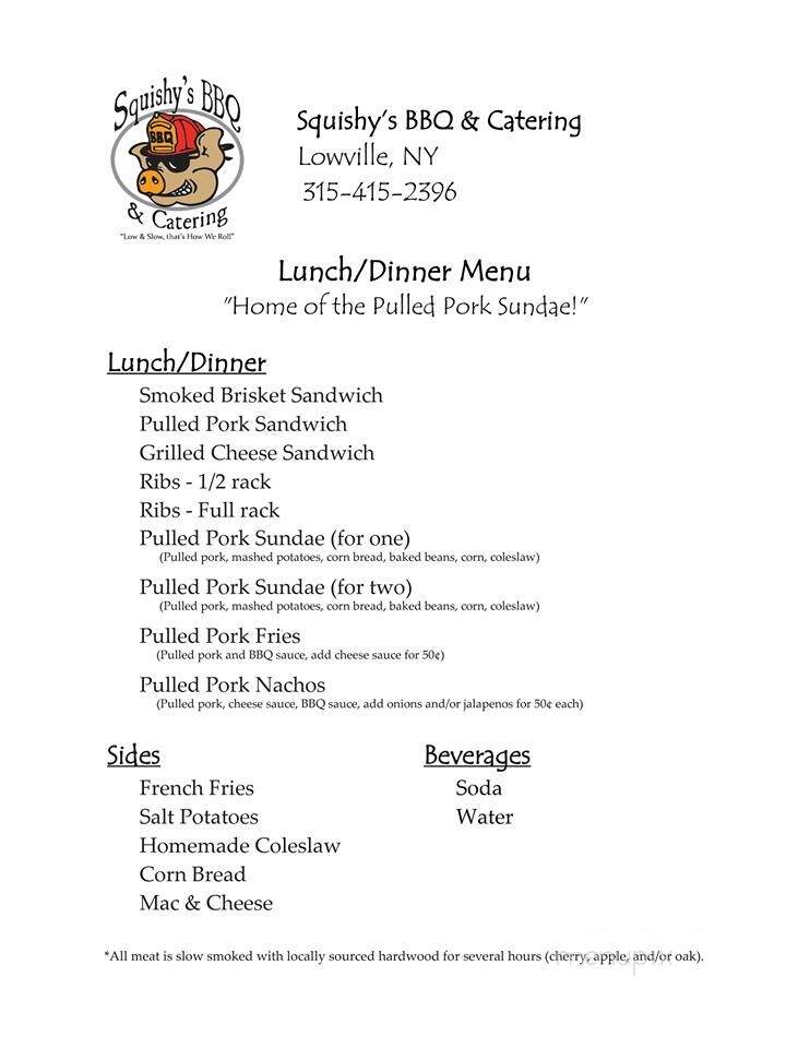 American Legion - Lowville, NY menu_pic