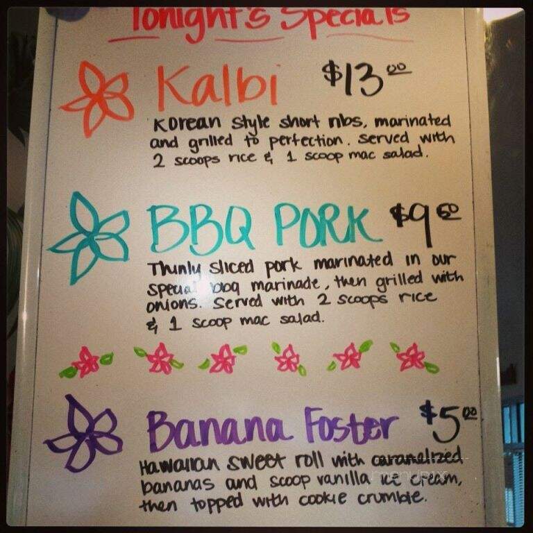 Got Plate Lunch - Benicia, CA menu_pic